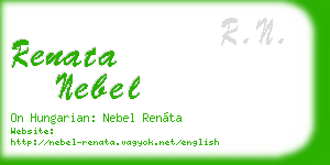 renata nebel business card