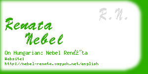 renata nebel business card